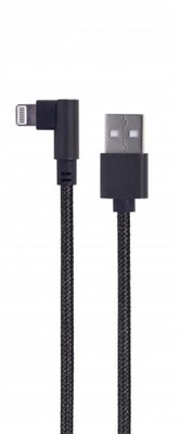 Кабель Cablexpert USB - Lightning (M/M), 0.2 м, чорний (CC-USB2-AMLML-0.2M) CC-USB2-AMLML-0.2M фото