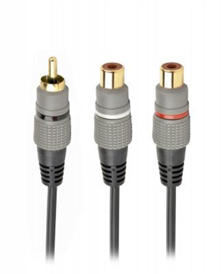 Аудіо-кабель Cablexpert RCA - 2хRCA (M/F), 0.2 м, Black (CCAP-RCAM2F-0.2M) CCAP-RCAM2F-0.2M фото