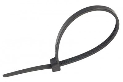 Стяжка кабельная 4x300 черная (пач 100шт) APRO CT-B4300 фото