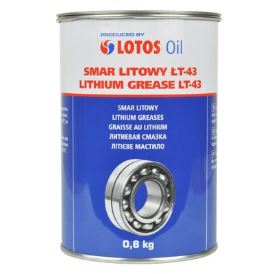 Мастило для підшипників LOTOS Lithium LT-43 пластичне літієве зелене 0,8 кг (WR-8P04830-000) 309996 фото