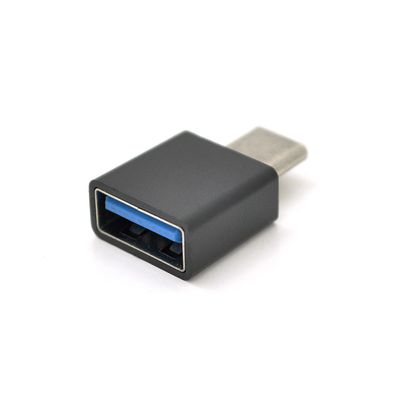 Перехідник USB3.0(AF) OTG => Type-C(M), Black/White, OEM 18830 фото