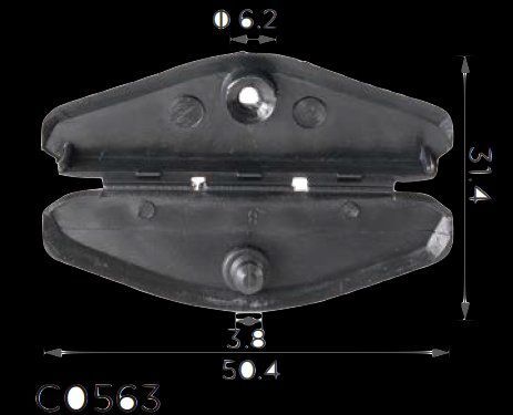 Напрямні вікна дверей GM, Buick, Cadillac, Oldsmobile, Pontiac (20747509) C0563 фото товару