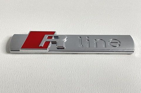 Эмблема надпись R-line на Audi 71x10mm au003 фото товара
