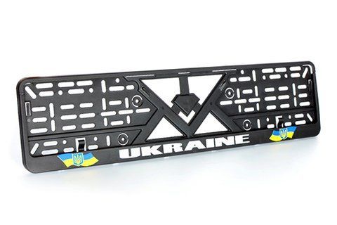 Рамка номерного знака "книжка" (з написом Ukraine) 12 Atelie 951629 фото товару