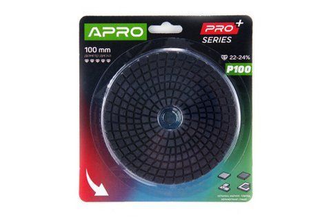Круг алмазный шлифовальный на липучке 100мм Р3000 APRO PRO 812183 фото товара