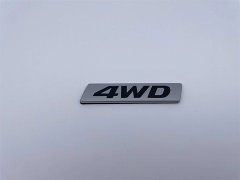 Емблема-шильдик логотип напис 4WD на кришку багажника Hyundai (Хюндай) 86*20 мм (Сірий + чорний) (863402Y500, hy017 фото товару