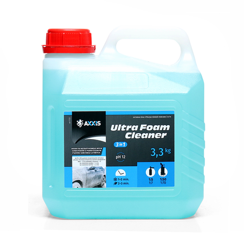 Піна активна Axxis Ultra Foam Cleaner 3в1 каністра 3 л (ax-1132) ax-1132 фото товару
