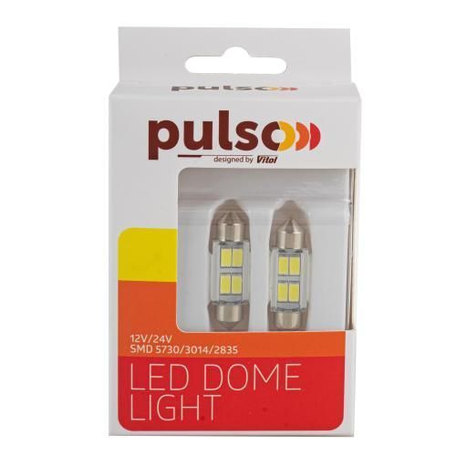 Лампа PULSO/софітні/LED SV8.5/T11x36mm/4 SMD-5730/9-18v/130Lm (LP-62036) LP-62036 фото товару