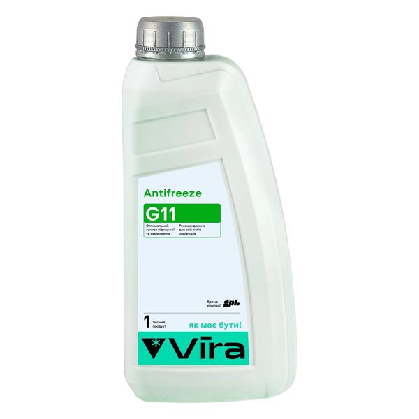 Рідина охолоджуюча VIRA -40 °C G11 зелена 1 кг (VI0030) VI0030 фото