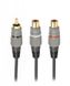Аудіо-кабель Cablexpert RCA - 2хRCA (M/F), 0.2 м, Black (CCAP-RCAM2F-0.2M) CCAP-RCAM2F-0.2M фото 1