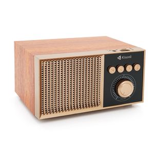 Колонка Kisonli G10 Bluetooth 5.0, 1х5W, 1200mAh, USB/TF/BT/FM/AUX, DC: 5V/1A, Brown, BOX, Q50 G10Br фото