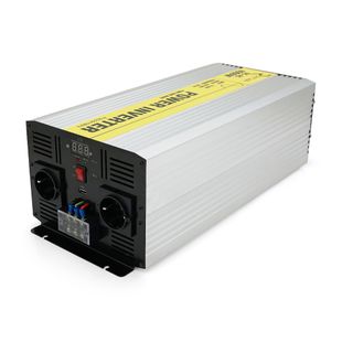 Інвертор напруги RITAR RSC-5000, 12V/220V, 5000W з правільною синусоїдою, 2xShuko, 1xUSB, клемні дроти, клемні колодки, BOX, Q2 RSC-5000 фото