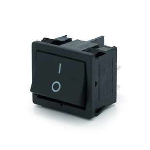 Перемикач ON-OFF KCD1-104, 250VAC / 6A, 4 контакта, Black, Q100 KCD1-104 фото