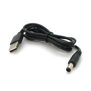 Кабель для роутера 5.5/2.1mm(M)=> USB2.0 (Out:5V), 0.7м, Black, OEM YT29169 фото