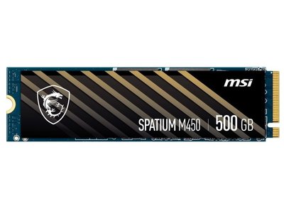 Накопичувач SSD 500GB MSI Spatium M450 M.2 2280 PCIe 4.0 x4 NVMe 3D NAND TLC (S78-440K220-P83) S78-440K220-P83 фото
