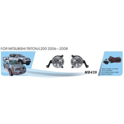 Фари дод. модель Mitsubishi Triton/L200 2006/MB-439/HB4(9006)-12V51W/ел.проводка (MB-439) MB-439 фото