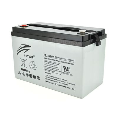 Акумуляторна батарея AGM RITAR HR12380W, Gray Case, 12V 100.0Ah ( 328 х 172 х 215 (220)) 30.50kg Q1 HR12380W фото
