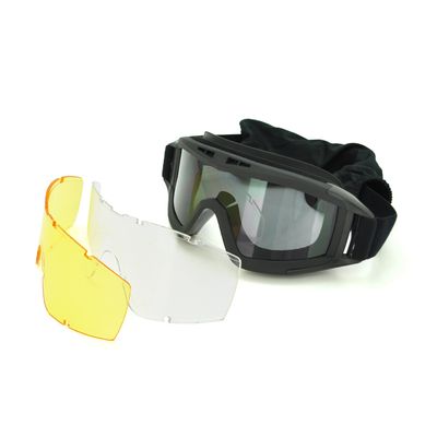 Тактичні окуляри панорамні, Black, Box YT26985 фото