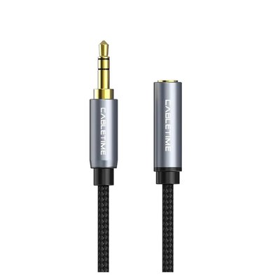 Кабель Cabletime Audio 3.5 мм - 3.5 мм (M/F), 1 м, Black, 3 pin (CF11H) CF11H фото