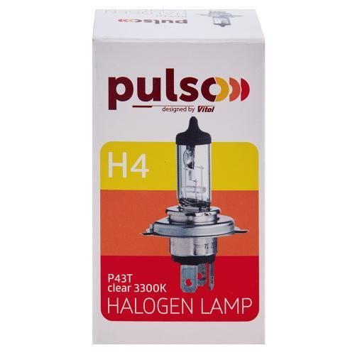 Лампа PULSO/галогенная H4/P43T 12v60/55w clear/c/box (LP-41650) LP-41650 фото товара