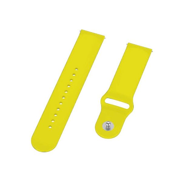 Силіконовий ремінець BeCover для Xiaomi Amazfit Bip/Bip Lite/Bip S Lite/GTR 42mm/GTS/TicWatch S2/TicWatch E Yellow (706201) 706201 фото