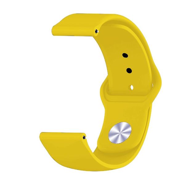 Силіконовий ремінець BeCover для Xiaomi Amazfit Bip/Bip Lite/Bip S Lite/GTR 42mm/GTS/TicWatch S2/TicWatch E Yellow (706201) 706201 фото