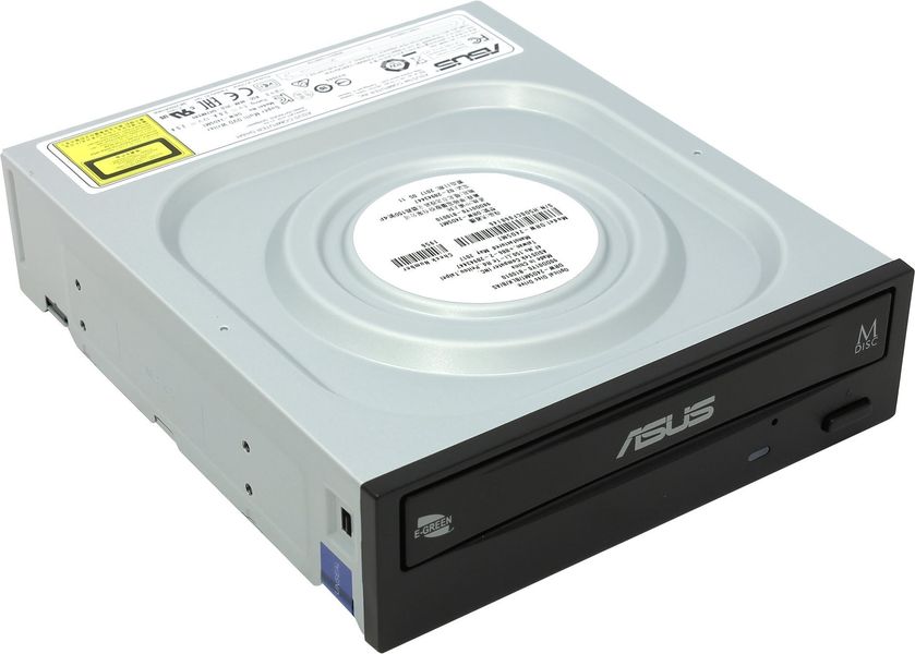 Оптичний привід DVD+/-RW Asus DRW-24D5MT/BLK/B/AS (90DD01Y0-B10010) Black; SATA DRW-24D5MT/BLK/B/AS фото