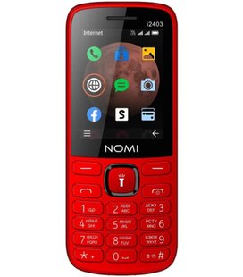 Мобiльний телефон Nomi i2403 Dual Sim Red i2403 Red фото