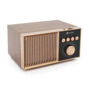 Колонка Kisonli G10 Bluetooth 5.0, 1х5W, 1200mAh, USB/TF/BT/FM/AUX, DC: 5V/1A, Wooden, BOX, Q50 G10Wd фото