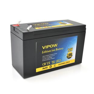 Акумуляторна батарея літієва Vipow 12 V 14Ah з елементами Li-ion 18650 з вбудованою ВМS платою, (3S7P) (151х65х94(100))мм, Q20 VP-12140LI фото