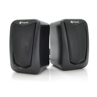 Колонки 2.0 Kisonli KS-06, для ПК і ноутбука, USB + 3.5mm, 2x3W, 20Hz- 20KHz, Black, BOX, Q50 KS-06 фото