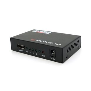 Активный HDMI сплитер 1=>4 порта, 3D, 1080Р, 4K, 1,4 версия, DC5V/2A Q50, Box YT-S-HDMI1=>4-4K фото