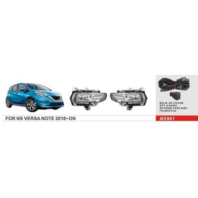 Фары доп.модель Nissan Versa Note 2018-/NS-961/H8-12V35W/эл.проводка (NS-961) NS-961 фото