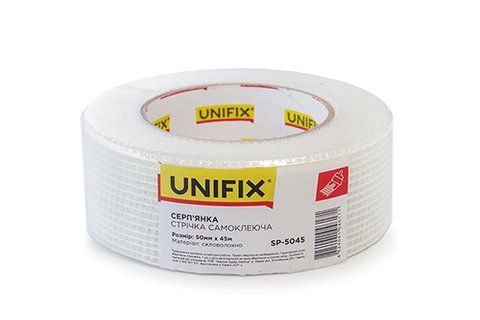 Лента стекловолоконная серпянка 50мм*45м UNIFIX SP-5045 фото товара
