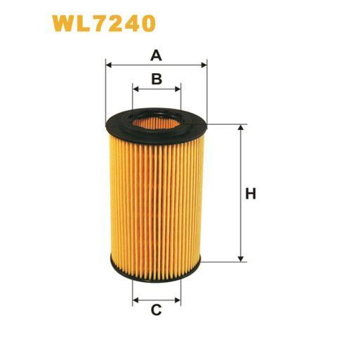 Фільтр оливи Jeep Grand Cherokee II; Mercedes C (W202/W203/W204), CLC (CL203), CLK (C2 Wix Filters (WL7240) WL7240 фото товара