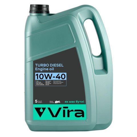 Олива моторна VIRA Turbo Diesel 10W-40 5 л (VI0301) VI0301 фото товару