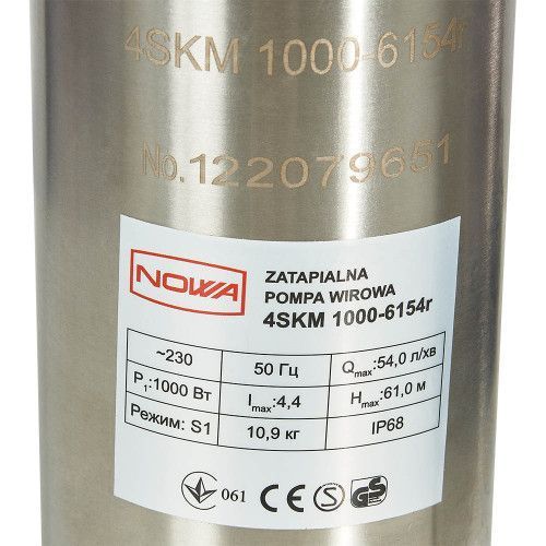 Насос заглибний свердловинний вихровий NOWA 4SKM 1000-6154r 148536 фото товару