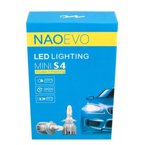 Лампы NAOEVO S4/LED/HB4/Flip Chip/9-16V/2*30W/3600Lm/EMERGENCY3000K/3000K/4300K/ 6500K (S4-HB4) S4-HB4 фото