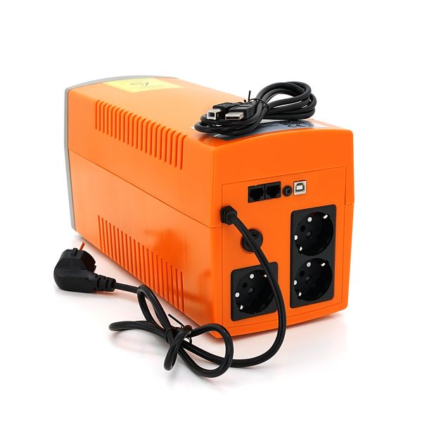 ИБП MAKELSAN Lion1200VA (720W) Standby-L, LCD, 170-280VAC, AVR 1st, 3xSCHUKO socket, 1x12V9Ah, Plastic Case ( 150 х 353 х 162 ) LionUPS1200kVA фото