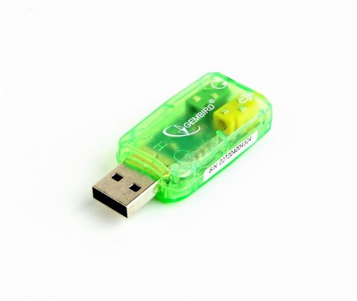 Звукова карта Gembird SC-USB-01 Green SC-USB-01 фото