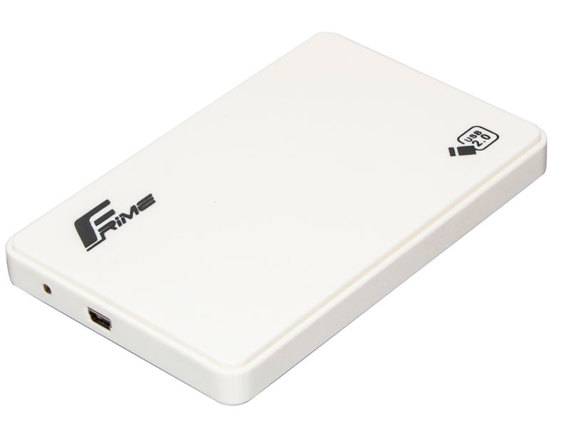 Зовнішня кишеня Frime SATA HDD/SSD 2.5", USB 2.0, Plastic, White (FHE11.25U20) FHE11.25U20 фото