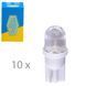 Лампа автомобильная светодиодная LED с пластиковим цоколем Trifa 12V 0,27W W2,1x9,5d T10 20mA white 02807 фото 1