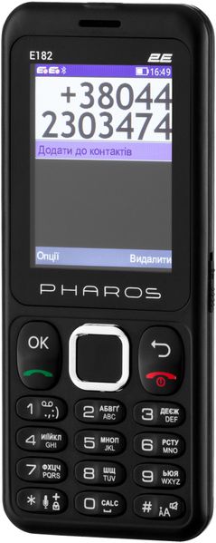 Мобiльний телефон 2E E182 Dual Sim Black (688130245234) 688130245234 фото