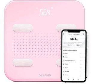 Ваги підлогові Yunmai S Smart Scale Pink (M1805CH-PNK) M1805CH-PNK фото