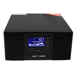 Джерело безперебійного живлення LogicPower LPM-PSW-1500VA (1050 Вт), Lin.int., AVR, 2 x евро, метал LP3406 фото