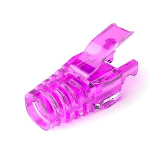 Ковпачок ізолюючий PiPo RJ-45 Cat.5/Cat.6 (100 шт/уп.), Transparent-purple CPRJ45P-TR-P-CAT5/6 фото