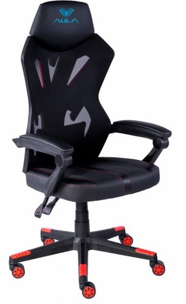 Крісло для геймерів Aula F010 Gaming Chair Black/Red (6948391286228) 6948391286228 фото