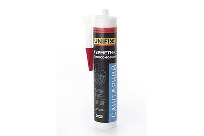Герметик силиконовый санитарный UNIFIX (белый) 280мл 951264 фото
