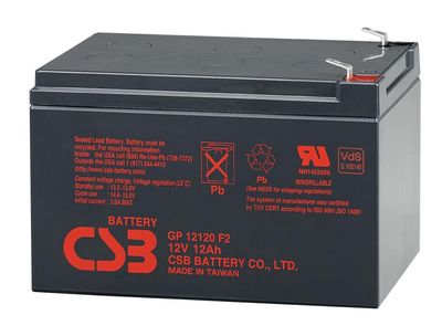 Акумуляторна батарея CSB GP12120F2, 12V 12Ah (151х98х100мм), Box/Q6 GP12120F2 фото