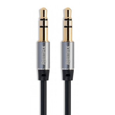 Аудіо-кабель Remax RL-L100 3.5 мм - 3.5 мм (M/M), 1 м, Black (2000700007123) 2000700007123 фото